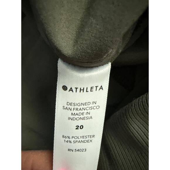 Athleta Plus Nolita Wide Leg City Pants Mountain Olive Size 20 - Picture 10 of 10